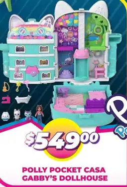 Soriana Híper Polly pocket casa gabby's dollhouse oferta