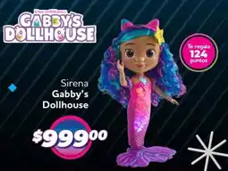Soriana Híper Gabby's dollhouse sirena oferta