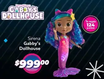 Soriana Híper Gabby's dollhouse sirena oferta