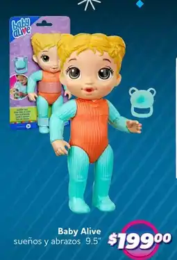 Soriana Híper Baby alive sueños y abrazos 9.5" oferta