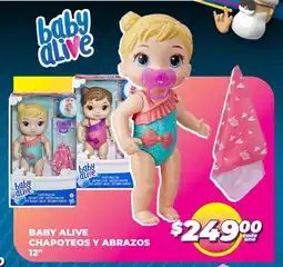 Soriana Híper Baby alive chapoteos y abrazos 12" oferta