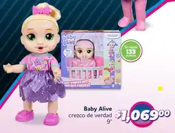 Soriana Híper Baby alive crezco de verdad 9" oferta
