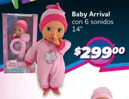 Soriana Híper Baby arrival con 6 sonidos 14" oferta