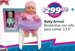 Soriana Híper Baby arrival bostecitos con silla para comer 13.5" oferta