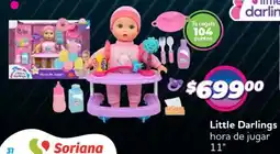 Soriana Híper Little darlings hora de jugar 11" oferta
