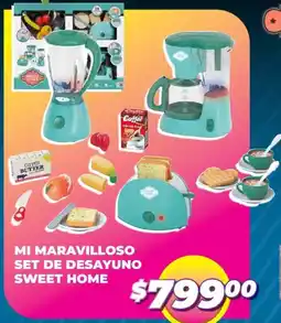 Soriana Híper Mi maravilloso set de desayuno sweet home oferta