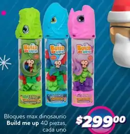 Soriana Híper Build me up bloques max dinosaurio oferta