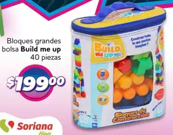 Build me up bloques grandes bolsa