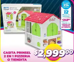 Soriana Híper Casita prinsel 2 en 1 pizzeria o tiendita oferta