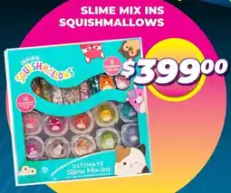 Soriana Híper Slime mix ins squishmallows oferta