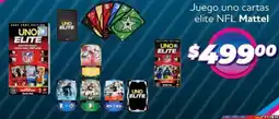 Soriana Híper Mattel juego uno cartas elite nfl oferta
