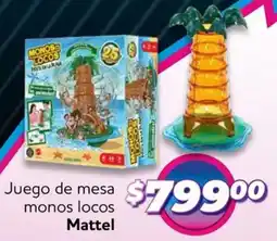 Soriana Híper Mattel juego de mesa monos locos oferta