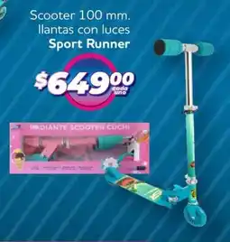 Soriana Híper Sport runner scooter llantas con luces oferta