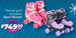 Soriana Híper Sport runner patines quad ajustables oferta