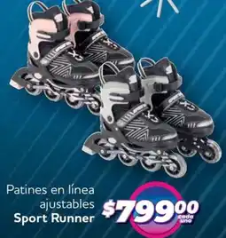 Soriana Híper Sport runner patines en línea ajustables oferta