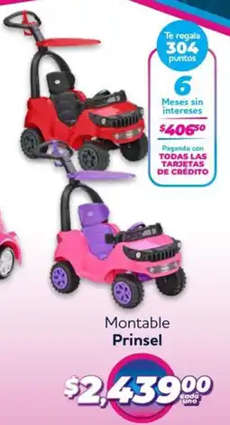 Soriana Híper Prinsel montable oferta