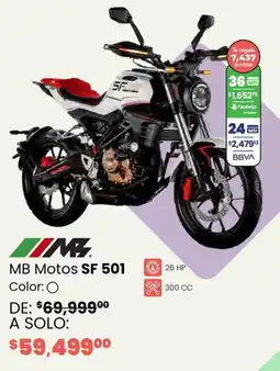 Soriana Híper Mb motos sf 501 oferta