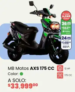 Soriana Híper Mb motos axs 175 cc oferta