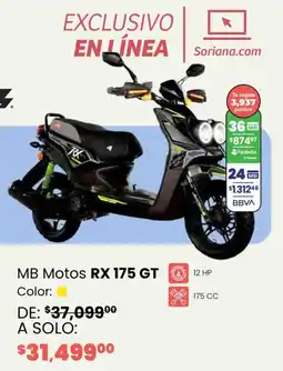 Soriana Híper Mb motos RX 175 GT oferta