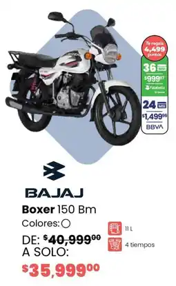 Soriana Híper Bajaj boxer 150 bm oferta