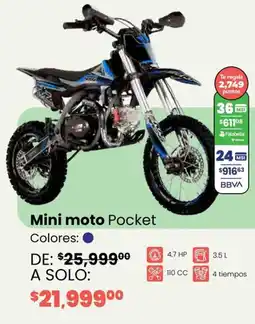 Soriana Híper Mini moto pocket oferta
