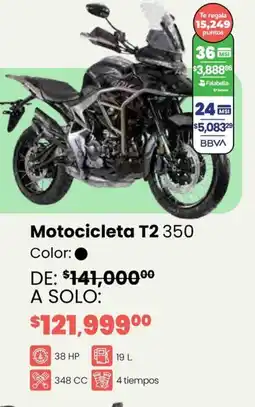 Soriana Híper Motocicleta T2 350 oferta