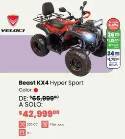 Soriana Híper Beast kx4 hyper sport oferta