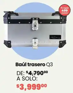Soriana Híper Kohl baúl trasero q3 oferta