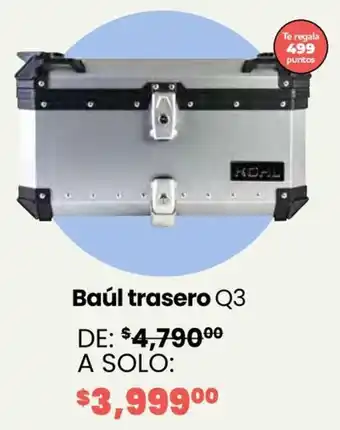 Soriana Híper Kohl baúl trasero q3 oferta
