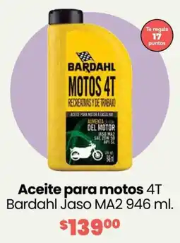 Soriana Híper Aceite para motos 4T Bardahl Jaso MA2 oferta
