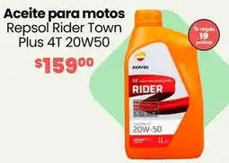 Soriana Híper Repsol rider aceite para motos town plus 4t 20w50 oferta