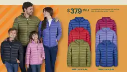 Soriana Híper Chamarra capitonada de nylon con bolsillos, niño y niña oferta