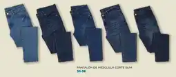 Soriana Híper Pantalón de mezclilla corte slim oferta