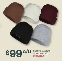Soriana Híper Unitalla gorro básico con doblez oferta