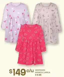 Soriana Híper Vestidos manga larga oferta