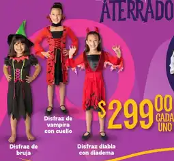 Soriana Híper Disfraz de bruja, disfraz de vampira con cuello oferta