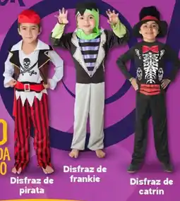 Soriana Híper Disfraz de pirata, disfraz de frankie, disfraz de catrín oferta