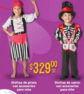 Soriana Híper Disfraz de pirata con accesorios para niña oferta