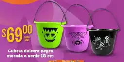 Soriana Híper Cubeta dulcera negra, morada o verde oferta