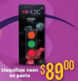 Soriana Híper Maquillaje neón en pasta oferta