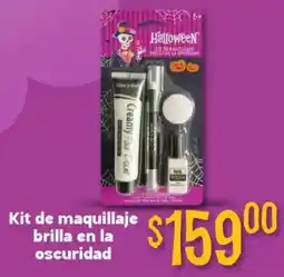 Soriana Híper Kit de maquillaje brilla en la oscuridad oferta