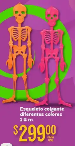 Soriana Híper Esqueleto colgante diferentes colores oferta