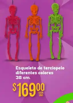 Soriana Híper Esqueleto de terciopelo diferentes colores oferta