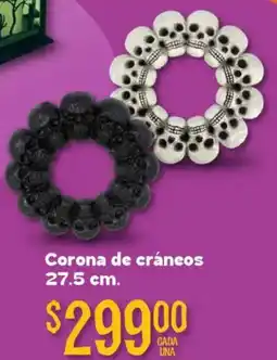 Soriana Híper Corona de cráneos oferta