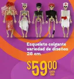 Soriana Híper Esqueleto colgante variedad de diseños oferta
