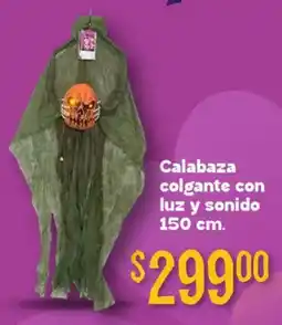 Soriana Híper Calabaza colgante con luz y sonido oferta