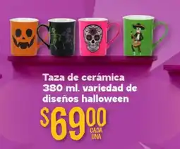 Soriana Híper Taza de cerámica variedad de diseños halloween oferta