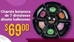 Soriana Híper Charola botanera de 7 divisiones diseño halloween oferta