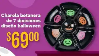 Soriana Híper Charola botanera de 7 divisiones diseño halloween oferta