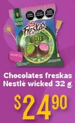 Soriana Híper Chocolates freskas nestlé wicked oferta